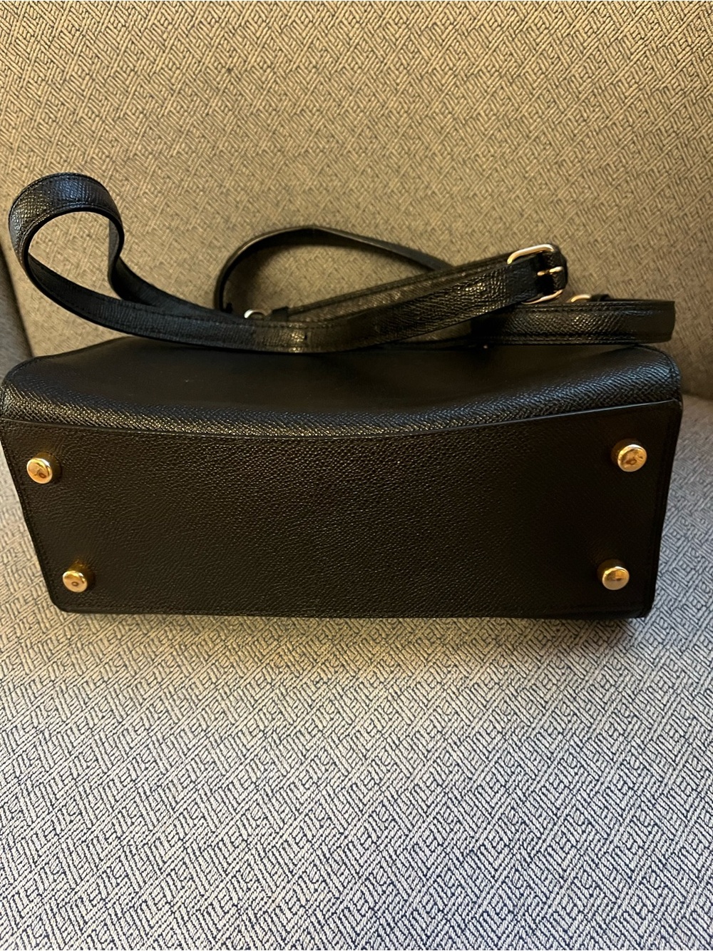 💗COACH Tilley Cross-body Top Handle Twist Lock Gold hardware Leather bag - Picture 3 of 7